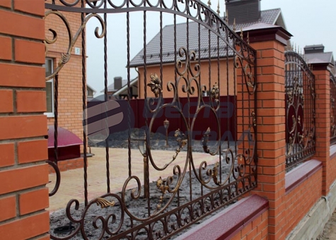 Кованый забор КЗВ-18