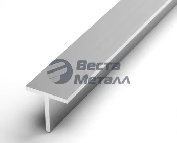 Тавр алюминиевый 50х25х2 3.2 м АД31Т1