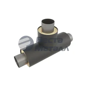 Тройник 89х4.0 - 76x3.5 09Г2С ГОСТ 10704-91/10705-80 - ППУ ПЭ Тройник 89х4.0 - 76x3.5 09Г2С ГОСТ 10704-91/10705-80 - ППУ ПЭ