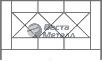 Пешеходное ограждение ПО-6 1930х850 Пешеходное ограждение ПО-6 1930х850