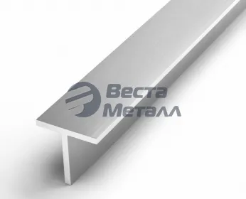 Алюминиевый тавр 15х15х2 (6.055м) серебро Алюминиевый тавр 15х15х2 (6.055м) серебро